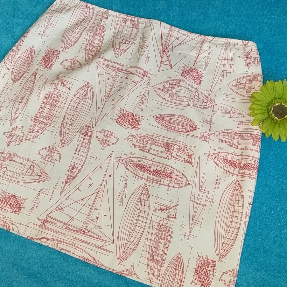 Ann Taylor Nautical Skirt sz.XL (14?) #301
